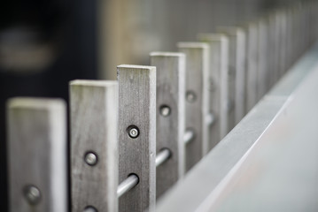 wooden row of folders