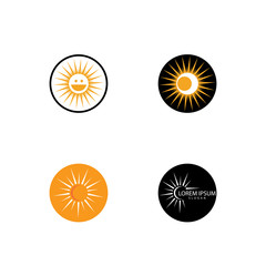 Sun Vector illustration Icon Logo Template design