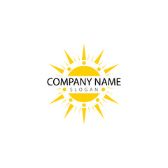 Sun Vector illustration Icon Logo Template design
