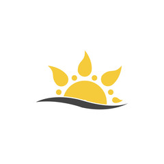 Sun Vector illustration Icon Logo Template design