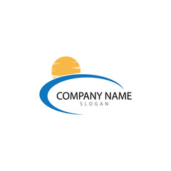 Sun Vector illustration Icon Logo Template design