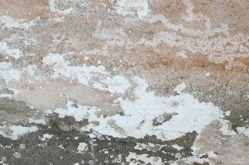 Closeup old weathered concrete wall texture with plaster
