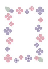 フラワーフレーム・ボタニカル飾り枠