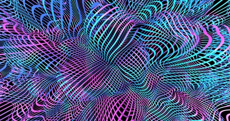 Neon background with fluorescent liquid colors. Ultraviolet abstract blue, purple, pink color.