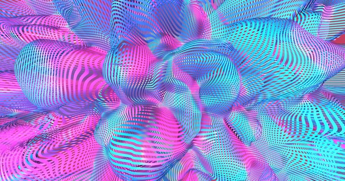 Neon background with fluorescent liquid colors. Ultraviolet abstract blue, purple, pink color.