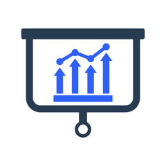 Analysis, graph icon