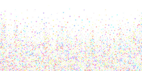 Festive confetti. Celebration stars. Colorful star