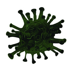 illustrator, vector, Inscription COVID-19 on white background. World Health Organization WHO introduced new official name for Coronavirus disease named COVID-19, Wear a protective mask to prevent germ