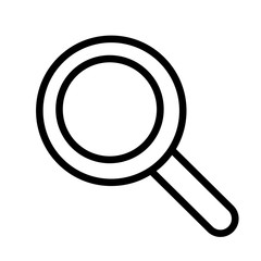 magnifying glass line style icon