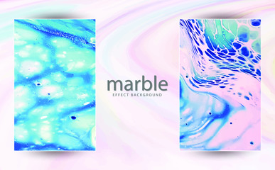 Natural Luxury. Marbleized effect. Ancient oriental drawing technique. Marble texture. Beautiful pattern. Oriental art. Marbling background. White and blue mixed acrylic paints white powder.