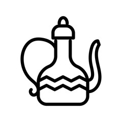 tea pot line style icon