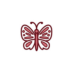 Butterfly icon vector design template