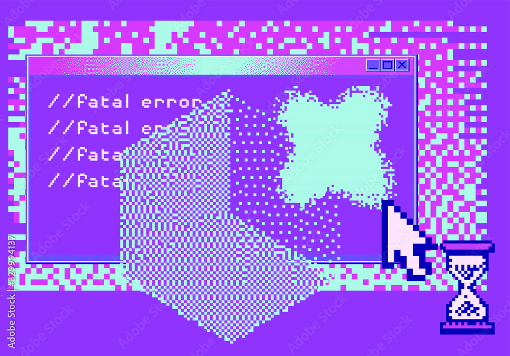 Aufkleber Computer screen with Command-line interface or console terminal.