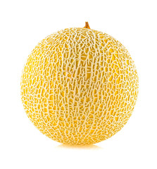 cantaloupe melon isolated on white background.