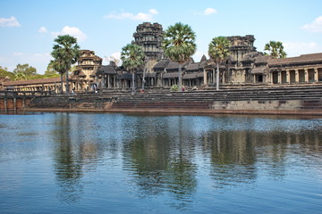Scenic view of famous Angkor Wat temple in Cambodia