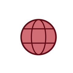 globe icon vector design template