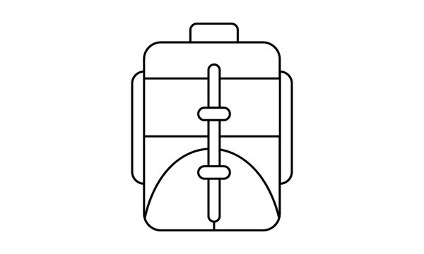 Backpack, bag, haversack, knapsack, rucksack,rucksack, tactical free icon vector image