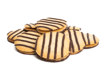 striped cookie isolated