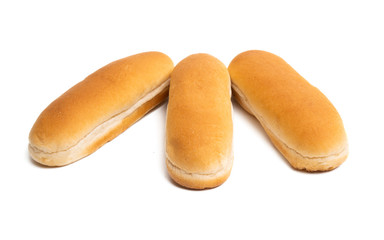 hot dog rolls isolated