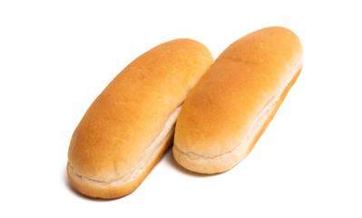 hot dog rolls isolated