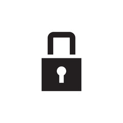 padlock icon vector design template