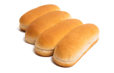 hot dog rolls isolated