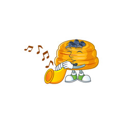 Kataifi cartoon character playing music with a trumpet