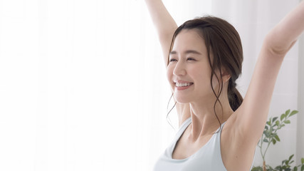 女性　ストレッチ
