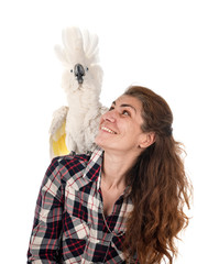 cockatoo and woman © cynoclub