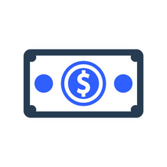 Currency, dollar icon