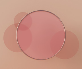 3d rendering podium background mock-up scene. Abstract geometry shape pastel color. Minimal geometric shape. Cosmetic background for product presentation.