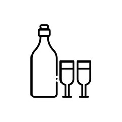 Drink  Vector Icon Line style Illustrations.