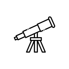 Telescope  Vector Icon Line style Illustrations.