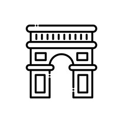 Archway  Vector Icon Line style Illustrations.