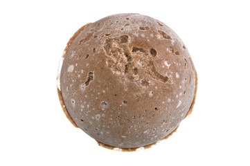 wet sand isolated on white background