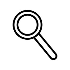 magnifying glass line style icon