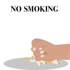 No smoking vector design 