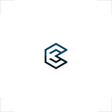 initial 3 C letter logo design three