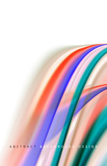 Abstract background - fluid color gradient waves, with dynamic motion line effect. Vector Illustration For Wallpaper, Banner, Background, Card, Book Illustration, landing page