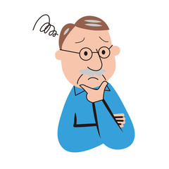 困っている男性