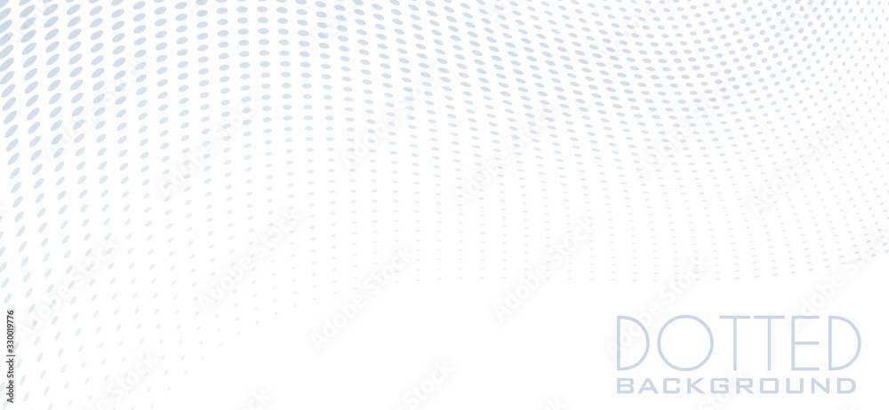Leinwandbilder Minimal dotted background with halftone effect. Simple vector pattern