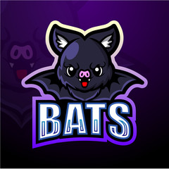 Bat mascot esport logo design