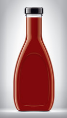Sauce Bottle on background. 