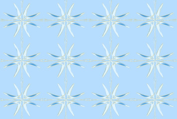 Seamless pattern design with floral background elements, beautiful ornaments