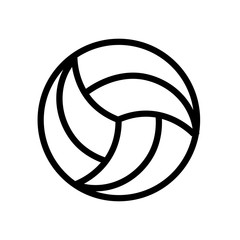 sport volley ball line icon