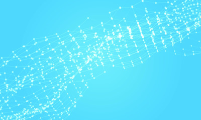 Abstract Canvas Wireframe Background. 3D grid technology illustration landscape. Digital Terrain, Cyberspace in the Mountains with valleys. Numerous communications. Data Array. Vector Illustration.