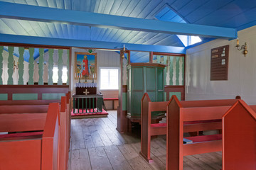 Kirche Hof Island Innenaufnahme
