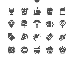 Food v2 UI Pixel Perfect Well-crafted Vector Solid Icons 48x48 Ready for 24x24 Grid for Web Graphics and Apps. Simple Minimal Pictogram