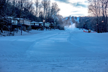 skiing at the north carolina skiing resort in february