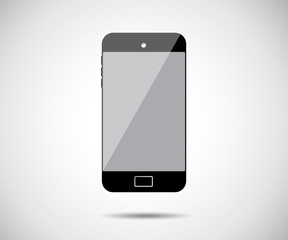 Perfectly detailed modern smart phone isolation, Realistic Mobile icon vector illustration